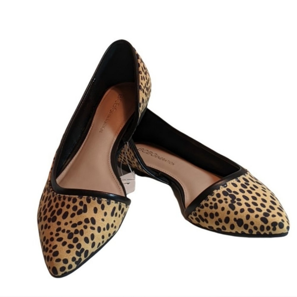 BCBGENERATION Animal print curve flat Slip-on shoes